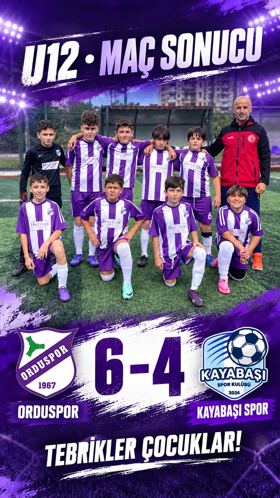 U12 Takımımızdan Gol Yağmuru: 6-4